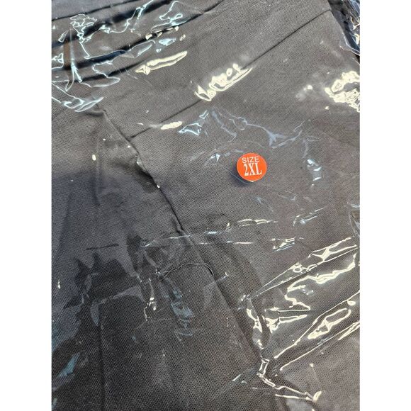 Gray Cropped Full Leg Summer Pants Womens plus size 2XL - Picture 3 of 3